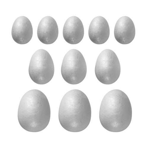 Пенопластовые заготовки Яйцо SANTI, микс размеров, 11 шт