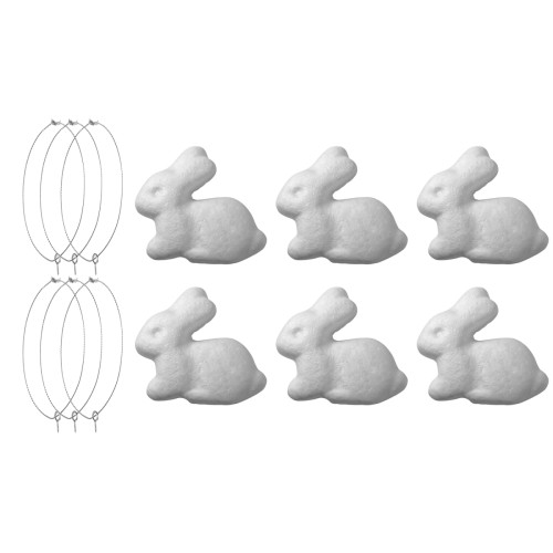 Пенопластовые заготовки Кролик SANTI, 6,5 см, 6 шт