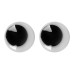 Глазки самоклеющиеся черные 15 мм SANTI, 50 шт