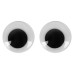 Глазки самоклеющиеся черные 20 мм SANTI, 30 шт