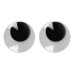 Глазки самоклеющиеся черные 30 мм SANTI, 12 шт