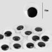 Глазки пришивные черные 15 мм SANTI, 50 шт