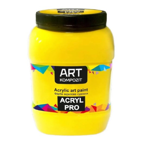 Акрилова фарба Art Kompozit, 116 жовтий основний, 1 л