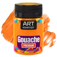 Гуашь художественная PREMIUM ART Kompozit, 60 мл, Желтый средний