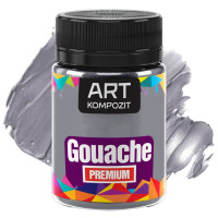 Гуаш художня PREMIUM ART Kompozit, 60 мл, Срібло
