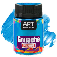 Гуашь художественная PREMIUM ART Kompozit, 60 мл, Ясно голубая