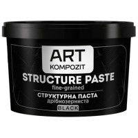Паста структурна дрібнозерниста чорна ART Kompozit, 300 мл