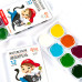 Набор детских акварельных красок Cats with a Boy ROSA Kids, 12 цветов