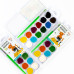 Набір дитячих акварельних фарб Cats ROSA Kids, 12 кольорів з пензликом