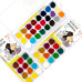 Набор детских акварельных красок Cats ROSA Kids, 24 цветов с кисточкой