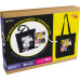 Набір еко-сумка розмальовка чорна Котики ROSA Talent, бавовна 240 г/м2, 38х42 см