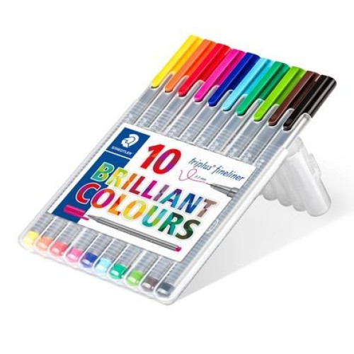 Набір капілярних ручок STAEDTLER Triplus fineliner, 10 кольорів