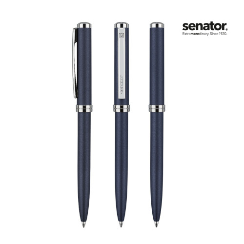 Ручка шариковая Senator Delgado Metallic, матовый синий