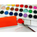 Набор акварельных красок Jovi, 24 цвета в комплекте с кисточкой (800/24)