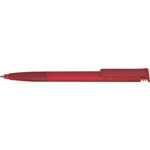 Ручка шариковая Senator SUPER-SOFT CLEAR пластик, прозрачно-красный