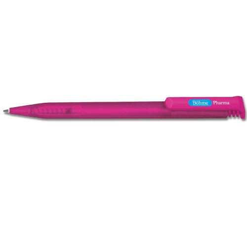Ручка шариковая Senator SUPER-HIT ICY пластик, прозрачно-розовый