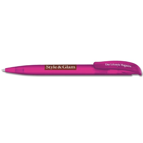 Ручка шариковая Senator CHALLENGER ICY, прозрачно-розовый