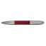 Ручка шариковая Senator SOLARIS металлическая, с поворотным механизмом, прозрачно-красный+хром