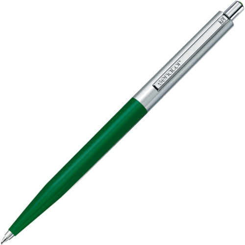 Ручка шариковая Senator POINT METAL, корпус пластик/металл, зеленый