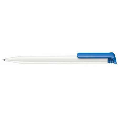 Ручка шариковая Senator Super Hit Polished Basic пластик, бело-синий