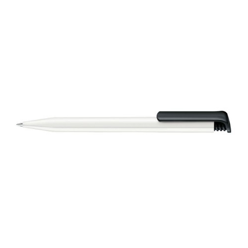 Ручка шариковая Senator Super Hit Polished Basic пластик, бело-черный