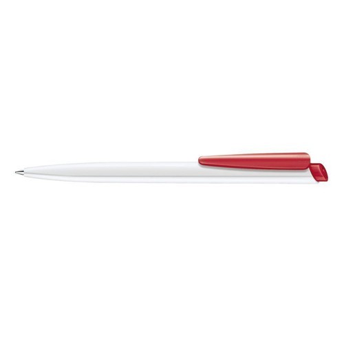 Ручка кулькова Senator Dart Polished Basic пластик, біло-червоний 186