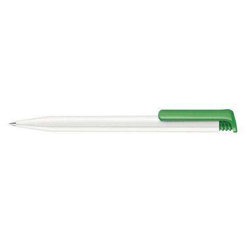 Ручка шариковая Senator Super Hit Polished Basic пластик, бело-зеленый 347
