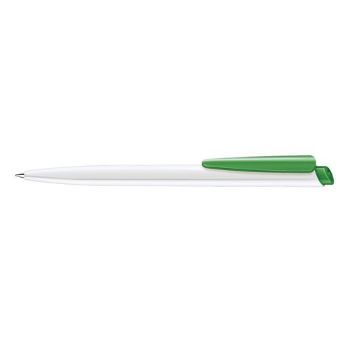 Ручка шариковая Senator Dart Polished Basic пластик, бело-зеленый 347