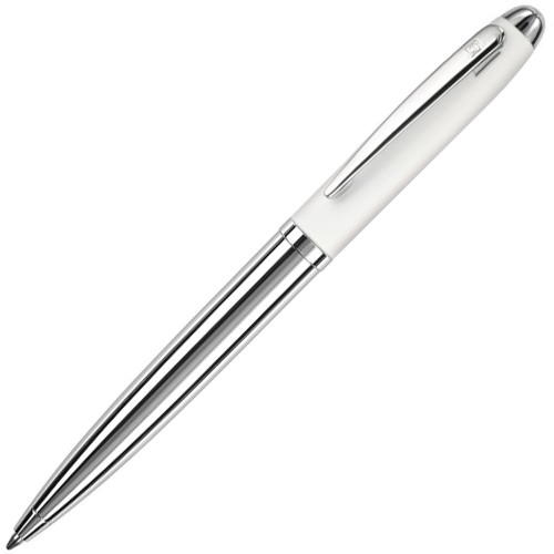 Ручка шариковая Senator NAUTIC, металлический корпус, белый/сталь