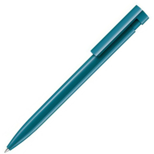 Ручка шариковая Senator Liberty Polished, пластиковый полированный корпус, бирюзовый
