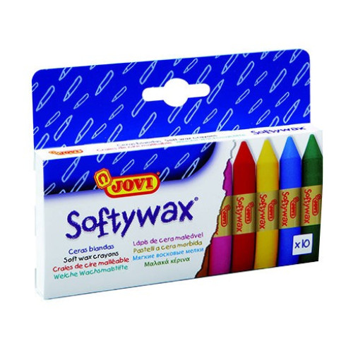 Набор мягких восковых мелков Jovi Softywax с эффектом масляной пастели 10 цветов