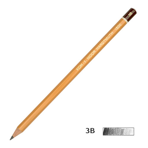 Олівець графітний Koh-I-Noor 1500, 3B