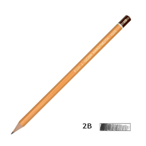 Олівець графітний Koh-I-Noor 1500, 2B