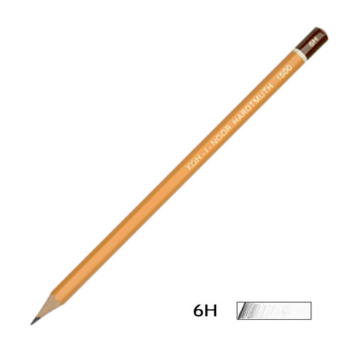 Олівець графітний Koh-I-Noor 1500, 6H