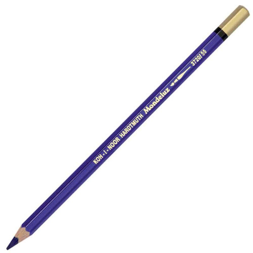 Акварельный карандаш Mondeluz 3720 Koh-I-Noor, №55 Permanent Blue Перманентный синий