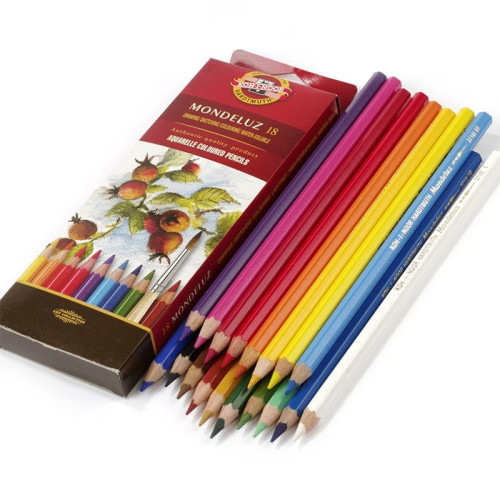 Набір акварельних олівців Mondeluz Koh-i-Noor, 18 кольорів
