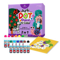 Набор рисования точками ДОТ маркеры для детей Tookyland, 12 шт