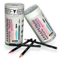 Набір акварельних маркерів пензлів FaiArts, 24+1 шт