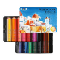Набор цветных акварельных карандашей для рисования H&B, 48 цветов
