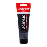 Акриловая краска AMSTERDAM, 850 Черный металлик, 120 мл