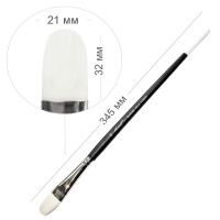 Кисть синтетика профессиональная Monet Milk овальная №10 (MT110810FR)