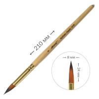 Кисть синтетика профессиональная Monet 101R круглая №8 (M101R8)