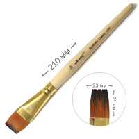 Кисть синтетика профессиональная Monet 101F плоская №24 (M101F24)
