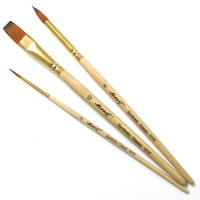 Набір професійних синтетичних пензлів Monet 1012, 3 шт. (M101S2)