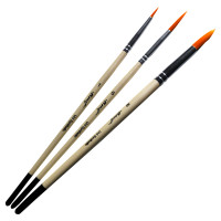 Набір універсальних синтетичних пензлів Monet Uni 2069 (set2 R1, R6, R8) – 3 шт (M2069)