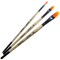 Набір універсальних синтетичних пензлів Monet Uni 2079 (set3 F2, F10, F20) – 3 шт. (M2079)