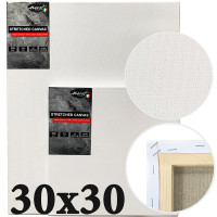 Холст на подрамнике 30x30 см итальянский хлопок, среднее зерно 320г/м2, Monet (MP3030)