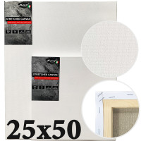 Холст на подрамнике 25x50 см итальянский хлопок, среднее зерно 320г/м2, Monet (MN2550)