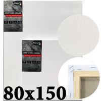 Полотно на підрамнику 80x150 см італійська бавовна, середнє зерно 320г/м2, Monet (MN80150)