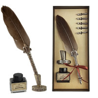 Набір для каліграфії Monet 707 перо з коричневим чорнилом (M707BROWN)